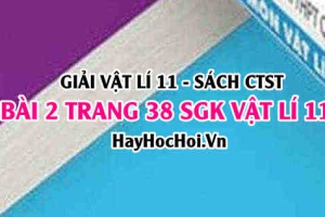 Giải bài 2 trang 38 Vật lý 11 SGK Chân trời sáng tạo
